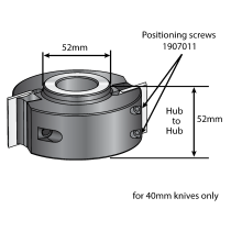 100mm Dia, Multi Profile System, 40mm Width, 1-1/4