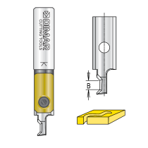 6mm Dia, Solid Carbide Insert, Chamfer, 1.8mm Cutting Length