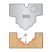 31mm Dia, Carbide Tipped, Multi-Face Profile Router Cutter Insert, 2mm Teeth thickness, 25mm Length