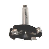 80mm Dia, Carbide Inserts, Planing & Rebating Router Cutter, 20mm Shank, 90mm Length