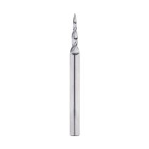 3.2mm Dia, Solid Carbide, Spiral Taper Ball Nose Bit, 6.35mm Shank, 76.2mm Length