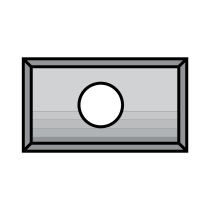 13.25mm Length, Carbide Inserts, 9mm Width, 1.1mm Thickness