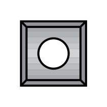 7.5mm Length, Carbide Inserts, 2 Edges, 12mm Width, 1.5mm Thickness