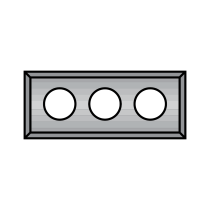 50mm Length, Carbide Inserts, 12mm Width, 1.7mm Thickness