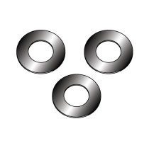 16mm Outside Dia, Raised Washer, 5mm Inside Dia, 0.8mm Thickness