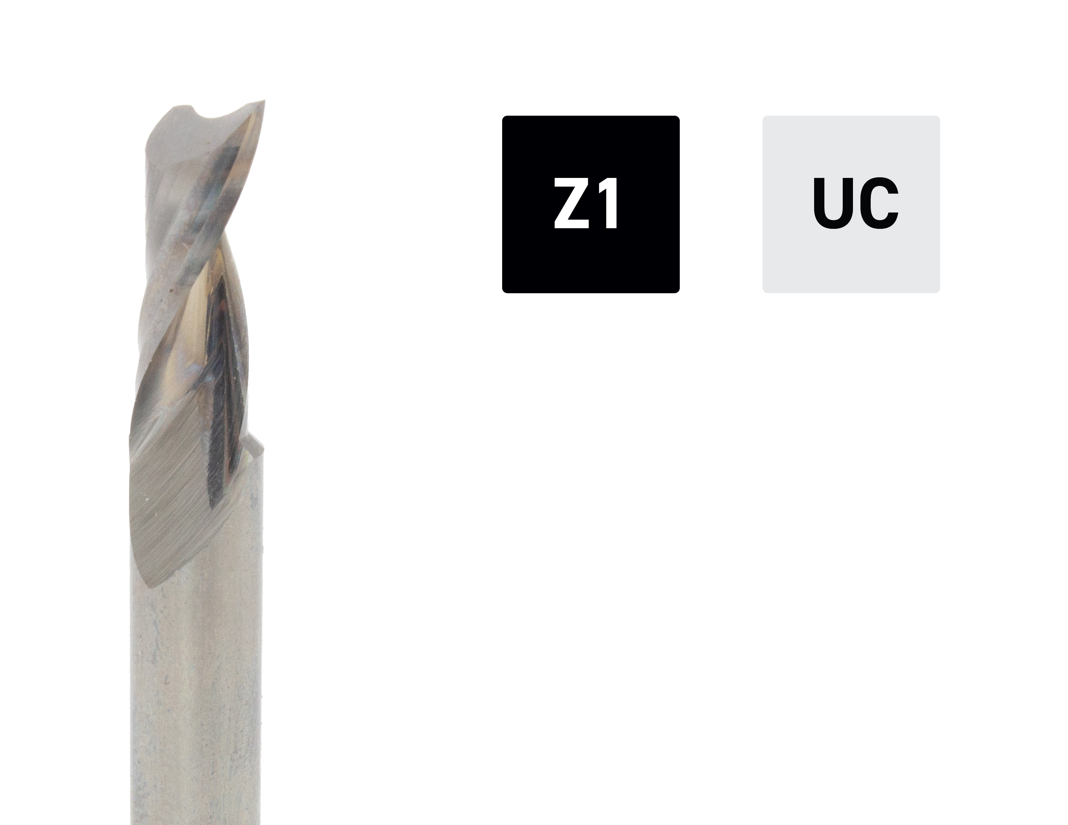 SC Non-Ferrous O Flute Bits 1 Flute Upcut
